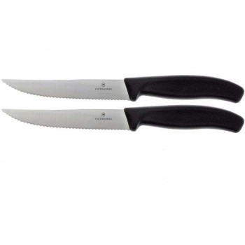 Victorinox - Gourmet Steak-Pizza Knives Toothed with Blade Length: 12cm SET 2 pcs - 6.7933.12B 