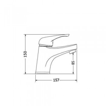 High washbasin battery Elit 00-2000 High washbasin battery Elit 00-2000