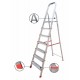 Profal aluminium ladder 6+1 ECO, household. 208601