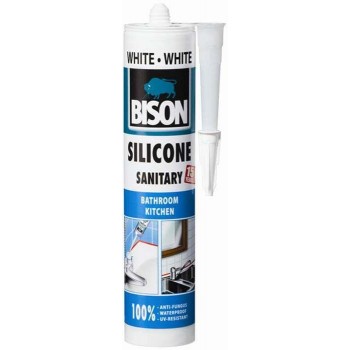 BISON-Silicone Antimouchli for bathroom-kitchen white 66953