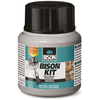 Bison-Kit fluid superglue with brush in container 125 ml 22803