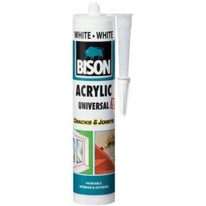 Bison-General purpose acrylic sealant-white 073310002