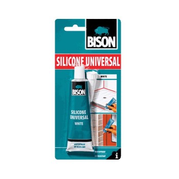 Bison-Silicone Antimouchli 100% acid-for bathroom and kitchen-transparent 069060002