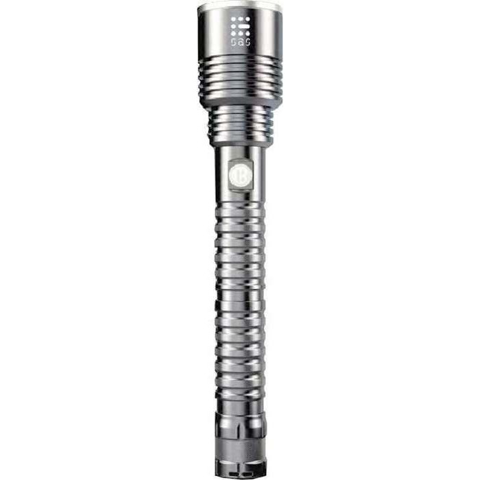 Rechargeable waterproof LED Aluminium flashlight, 1200lm 5.2 Ah MONT 1000 G4 SAS (#57866)