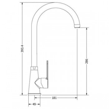 Μπαταρία πάγκου νεροχύτη ψηλή κωδ.00-2066 Σειρά Omega - Modea Μπαταρία πάγκου νεροχύτη ψηλή κωδ.00-2066 Σειρά Omega - Modea