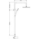 Height Adjustable Shower, Imperia (00-2954), Modea, Viospiral