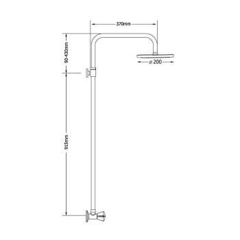 Ντουζιέρα Ρυθμιζόμενου Ύψους, Corona Select (00-4352), Modea, Viospiral Ντουζιέρα Ρυθμιζόμενου Ύψους, Corona Select (00-4352), Modea, Viospiral