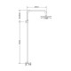 Height Adjustable Shower, Corona Select (00-4352), Modea, Viospiral