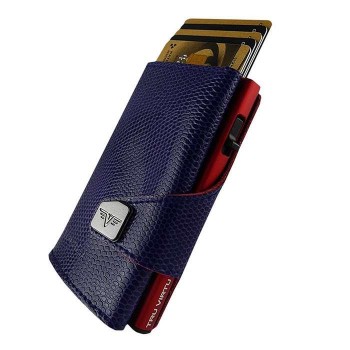 Click and Slide Wallet, Iguana Glossy Violet/Red 24104000216