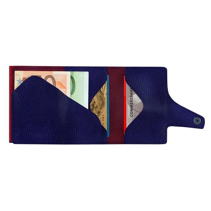 Click & Slide Wallet, Iguana Glossy Violet/ Red 24104000216