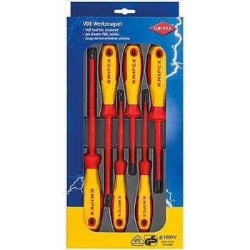 KNIPEX-Pack of 6 electrician screwdriver bits with 1000V insulation-002012V01