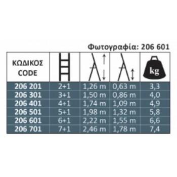 Profal - Home Use Aluminum Ladder Plus 4+1 Stairs - 206401 Profal - Home Use Aluminum Ladder Plus 4+1 Stairs - 206401