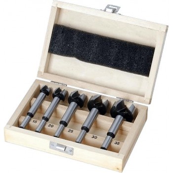 Tactix drill bit wood in wooden box (412171) 15-20-25-30-35mm 5pcs.