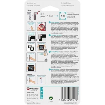 VELCRO - 30126 Hangables Picture Hanging Corners Λευκά Αυτοκόλλητα Τοίχου 144mm x 76mm 4τμχ - 030126062 VELCRO - 30126 Hangables Picture Hanging Corners Λευκά Αυτοκόλλητα Τοίχου 144mm x 76mm 4τμχ - 030126062