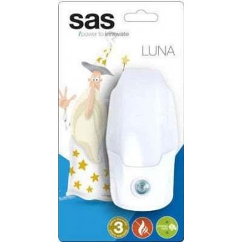 SAS - LED NIGHT LAMP WHITE WITH LIGHT SENSOR - 1970055