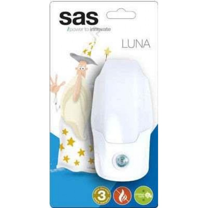 SAS - LED NIGHT LAMP WHITE WITH LIGHT SENSOR - 1970055