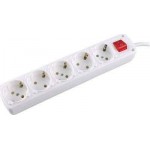 SAS - 5-seater white with cable and ON/OFF switch - 31190